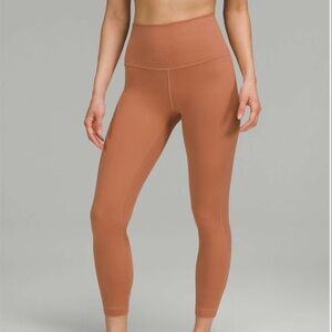 lululemon DOUBLE lined Aligns! High rise, salmon pink/slightly darker, size 8